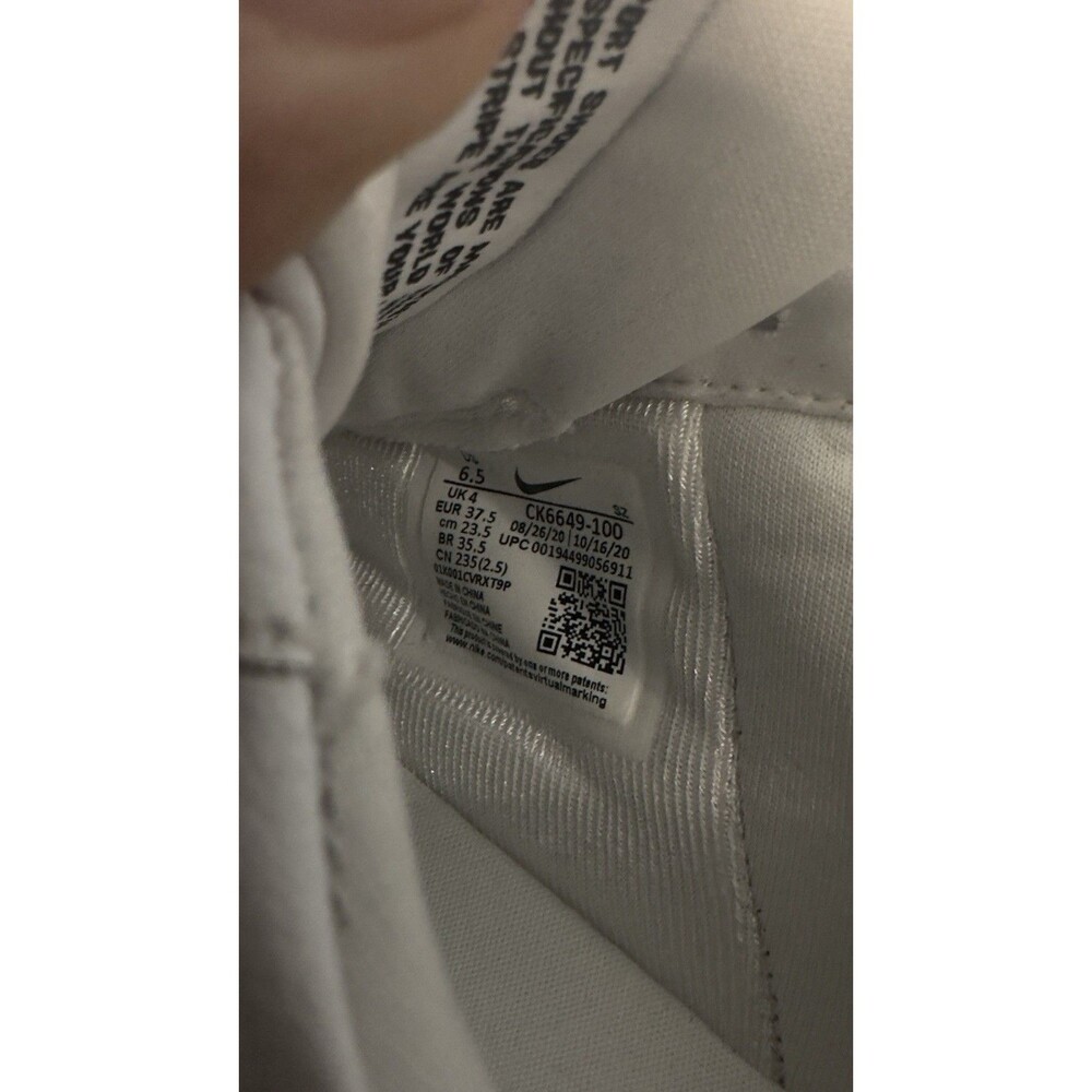 Nike Air Force 1 Pixel White Women’s 6.5 Platform Sneakers CK6649-100 - Picture 7 of 7